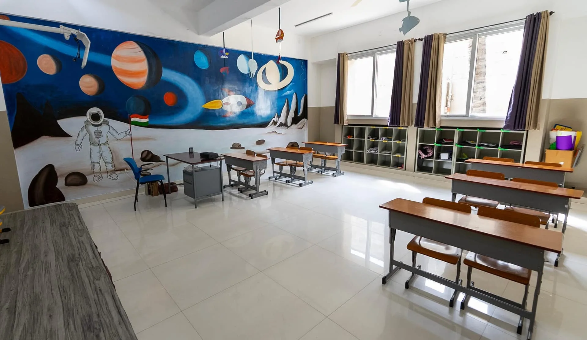 Space Mural Classroom